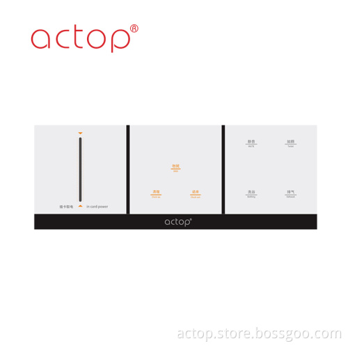 Hotel wall switch tempered glass touch switch
